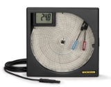 TH805:8”圓盤式溫濕度&露點圖表記錄器:數位顯示, 探棒, 警報器, 繼電器