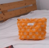 流蘇格子化妝包