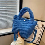 日常浪漫燈芯绒手提包