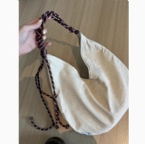 日常浪漫麻布單肩包
