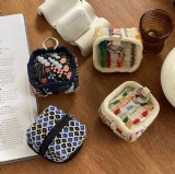 毛茸茸方形耳機收納包